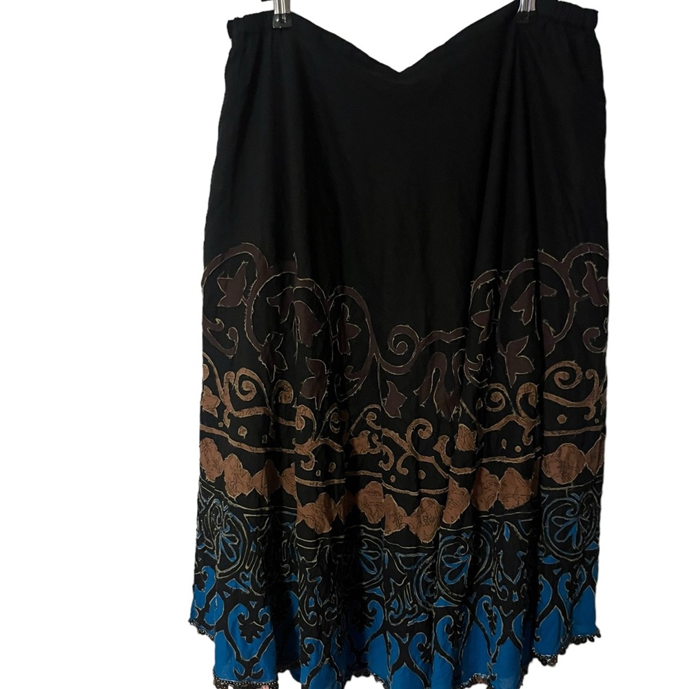 Chico’s Women Size 3‎ XL or 16 Embellished Maxi Skirt Bohemian
